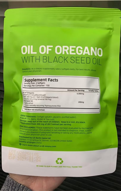 Aceite De Orégano Suplemento Vivonu