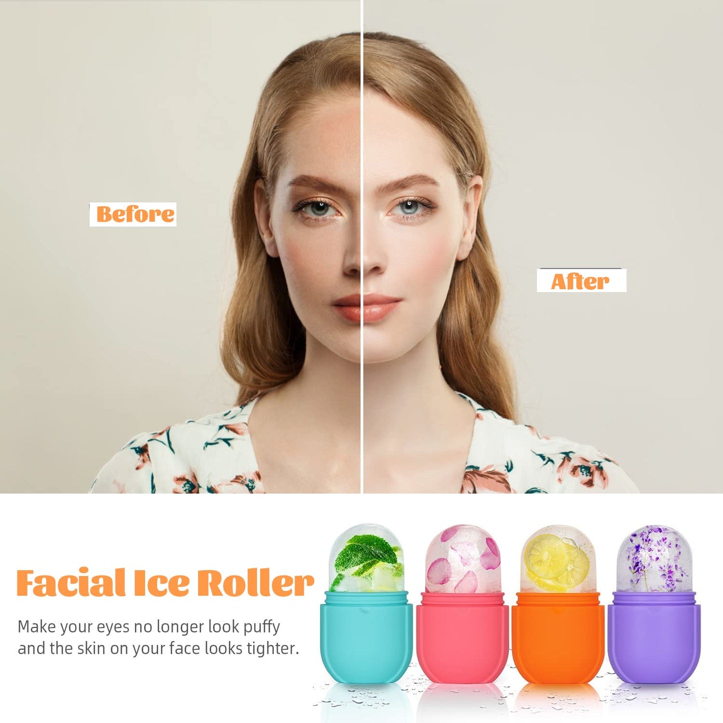 ✨ Combo Rejuvenecedor 2 en 1 ✨ 💆‍♀️ Masajeador Facial Antiedad + Molde de Hielo Facial ❄️