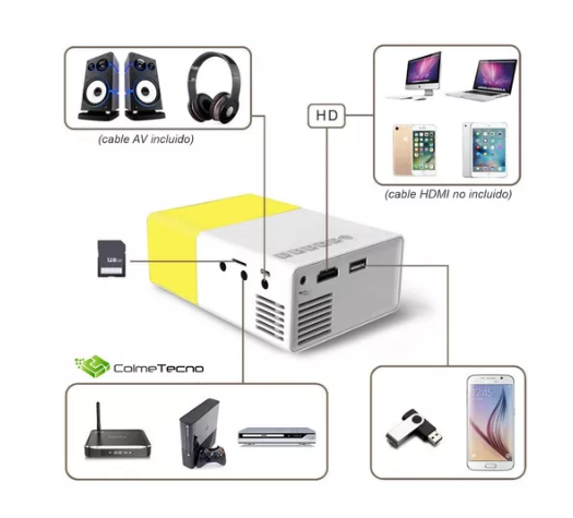 📽️✨ Mini Proyector LED YG300 – Tu Cine en Casa ✨🎬