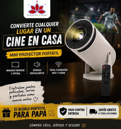 🎬✨ Mini Proyector Inteligente HY300 4K Android ✨📽️