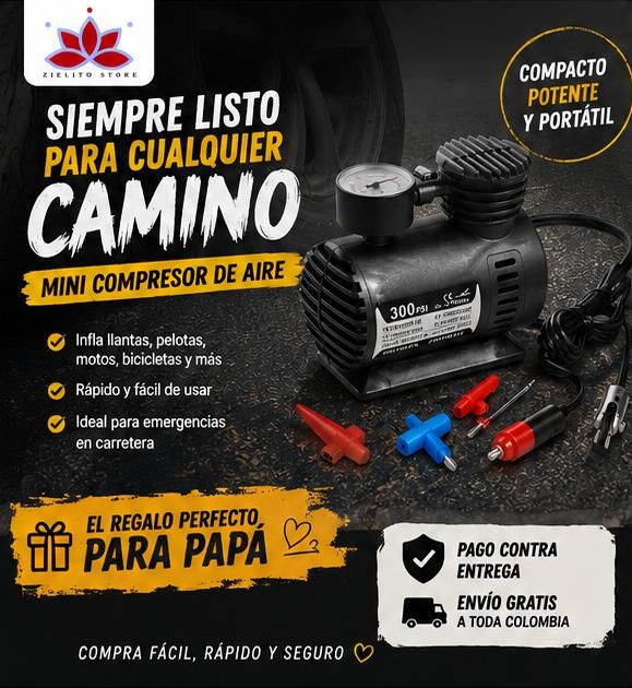 🚗💨 Mini Compresor de Aire Portátil DC12V ✨