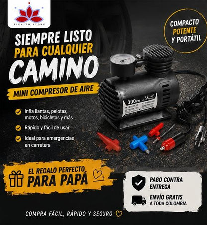 🚗💨 Mini Compresor de Aire Portátil DC12V ✨