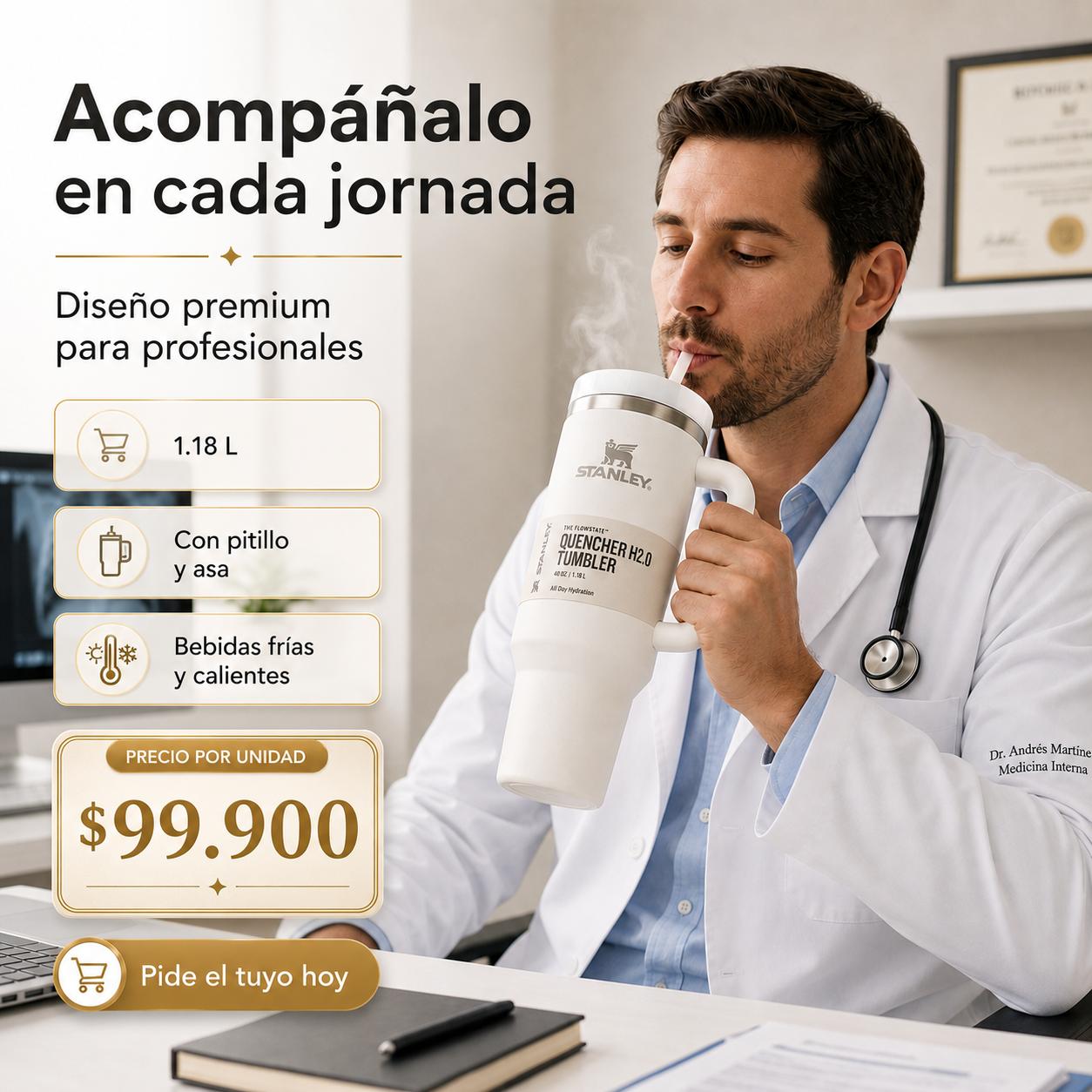 Termo Stanley Unicolor 1.18L – Máxima Duración y Rendimiento ✨☕
